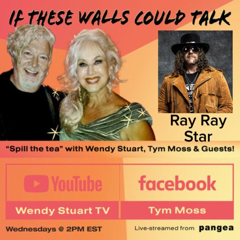 Rock Star Psychic Ray Ray Star Guests On If These Walls Could Talk With Hosts Wendy Stuart and Tym Moss Wednesday, July 15th, 2026