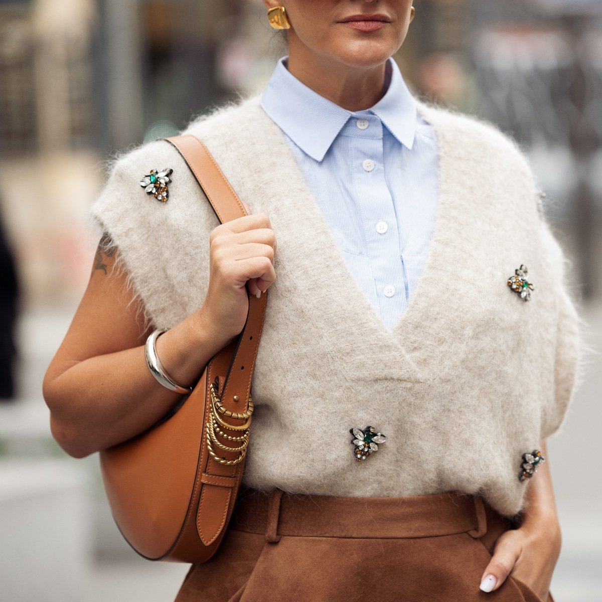 We Asked a Stylist, How Do You Make a Sweater Vest Look Good? We Asked a Stylist, How Do You Make a Sweater Vest Look Good?