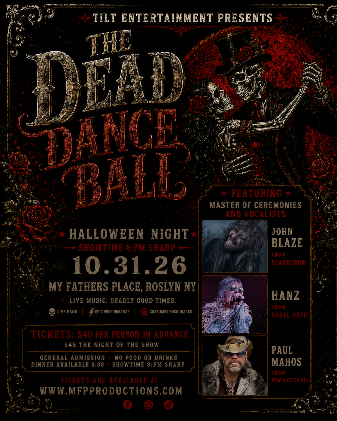 THE DEAD DANCE BALL SUMMONS THE UNDEAD FOR A ROCK ’N’ ROLL HALLOWEEN SPECTACULAR